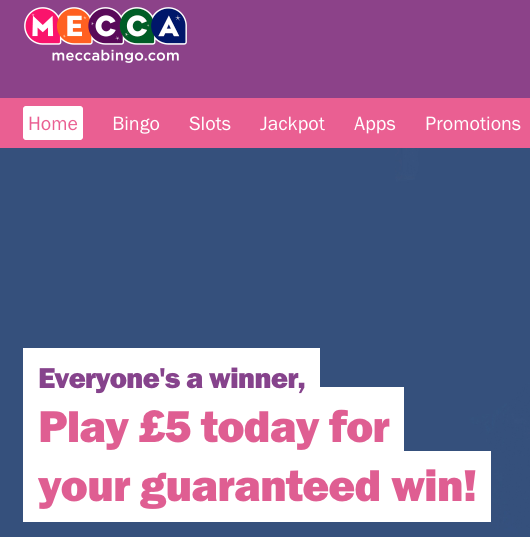 mecca bingo online offer
